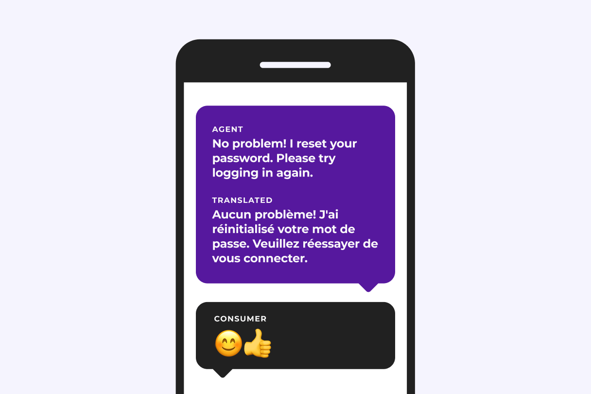 Customer care translation